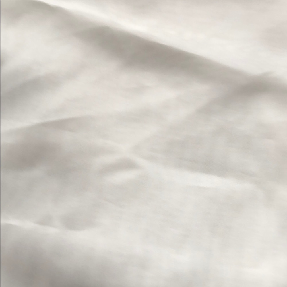 Single ivory sheer panel